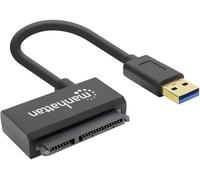 Manhattan disques durs / SSD Adaptateur [1x USB 3.0 mâle type A - 1x SATA mâle 7+15 pôles] Adapter 0.15 m