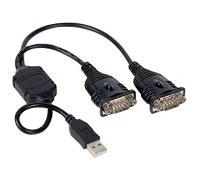 Manhattan Dual Serial To USB Converter - adaptateur série