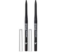 Manhattan Endless Stay Waterproof - Eyeliner en gel noir avec paillettes et mine amovible sans tailler - Couleur Starlit Black 007-1 x 2,6 g (Lot de 2)