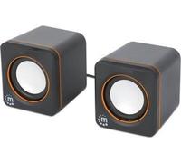 MANHATTAN Haut-parleurs USB - série 2600 noir/orange