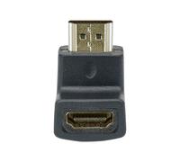 Manhattan HDMI Adapter, 4K@60Hz (Premium High Speed), Female to Male, Upward 90 Angle, Black, Ultra HD 4k x 2k, Fully Shielded, Gold Plated Contacts, Lifetime Warranty, Polybag - Adaptateur HDMI...