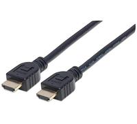 Manhattan HDMI Câble de raccordement Fiche mâle HDMI-A, Fiche mâle HDMI-A 2.00 m Noir 353939 certifié UL, HDMI Ultra-HD (4k) Câble HDMI