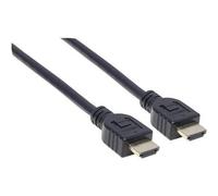 Manhattan HDMI Cable with Ethernet (CL3 rated, suitable for In-Wall use), 4K@60Hz (Premium High Speed), 2m, Male to Male, Black, Ultra HD 4k x 2k, In-Wall rated, Fully Shielded, Gold Plated...