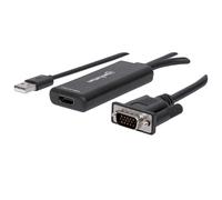 MANHATTAN 152426 - Adaptateur VGA, fiche VGA vers port HDMI