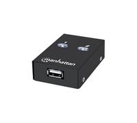 Manhattan Hi-Speed USB 2.0 Automatic Sharing Switch - commutateur de partage des périphériques USB - 2 ports
