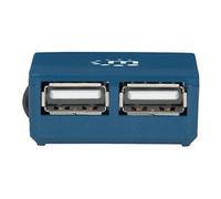 Hub USB 2.0 Manhattan 4 ports bleu
