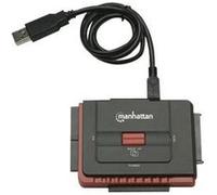 Manhattan Hi-Speed USB to SATA/IDE Adapter - contrôleur de stockage - ATA / SATA 3Gb/s - USB 2.0 G