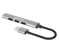 Manhattan Hub USB-A 4 ports – 3 x 480 Mbit/s, 1 x 1 Gbit/s – USB-A mâle