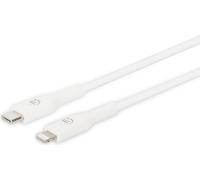 MANHATTAN Kabel USB-C auf Lightning 1m weiß