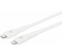 MANHATTAN Kabel USB-C auf Lightning 2m weiß