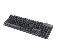 Manhattan Keyboard, Gaming, LED Light, Metal Base, USB, 12 Fn Keys, W128289146 (Metal Base, USB, 12 Fn Keys, Black, Retail Box (German Layout))