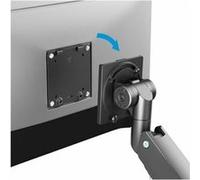 Manhattan - Kit de montage (bras pour moniteur) - pour Écran LCD - ultra résistant - aluminium - noir - Taille d'écran : 17"-57" - montrable sur bureau