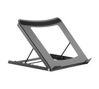 Manhattan Laptop and Tablet Stand, Adjustable (5 positions), Suitable for all tablets and laptops up to 15.6", Portable and Lightweight, Steel, Black, Lifetime Warranty - Socle de notebook / tablette 
