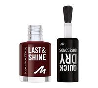 MANHATTAN Last & Shine Vernis à ongles à séchage rapide, végétalien et sans cruauté envers les animaux, durable, finition ultra brillante 8 ml