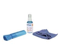 Manhattan Lcd Cleaning Kit (Mini), Alcohol-Free, Includes Cleaning Solution (60ml), Brush And Microfibre Cloth, Ideal For Use On Monitors/Laptops/Keyboards/Etc, Three Year Warranty, Blister - Kit...