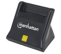 Manhattan 102025 lecteur de cartes à puce Intérieure USB USB 2.0 Noir