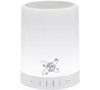 Manhattan LED de la science du son (5?h, 10?m, Fonctionnement sur piles), Enceinte Bluetooth, Blanc