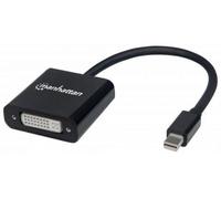 Manhattan Mini-Display Adaptateur [1x DVI femelle 24+5 pôles - 1x Mini port Display mâle] noir blindé, certifié UL
