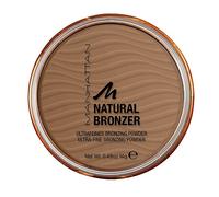 Manhattan Natural Bronzer 001 Sunlight Poudre bronzante imperméable pour un teint bronzé personnalisé, 14 g