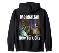 Manhattan New York City Statue de la Liberté Souvenir USA Men Sweat à Capuche