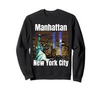 Manhattan New York City Statue de la Liberté Souvenir USA Men Sweatshirt