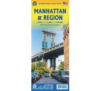 Manhattan & new york state waterproof - Échelle 1 : 11 000, 1 : 750 000 - Collectif - Itm Publishing - Atlas / carte