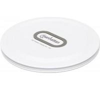 Manhattan Pad de chargement ? induction (Alimentation via port USB), Enceinte Bluetooth, Blanc