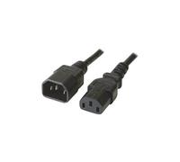 Manhattan - Rallonge de câble d'alimentation - IEC 60320 C14 pour power IEC 60320 C13 - CA 250 V - 3 m - noir