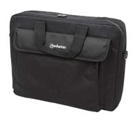 Manhattan Sacoche pour ordinateur portable London 15,6" - Pour ordinateur portable jusqu'à 15,6" - Chargement par le haut - noir - mallette - 39,6 cm (15.6") - Bandoulière - 390 g