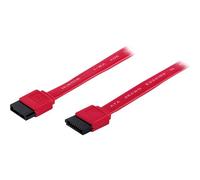 Manhattan SATA Data Cable, 7-Pin, 50cm, Male to Male, 6 Gbps, Red, Lifetime Warranty, Polybag - Câble SATA - SATA (M) pour SATA (M) - 50 cm - démarré, moulé - rouge