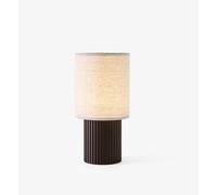 &Tradition Manhattan SC52 Lampe à Poser Transportable Laiton Bruni/Abat-jour Jour en Toile