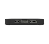 Manhattan Snap - Coque de protection pour téléphone portable - compatibilité avec MagSafe - silicone - noir - pour Apple iPhone 15 Pro
