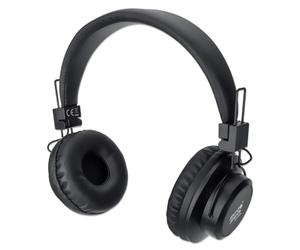 Manhattan Sound Science Casque Supra-auriculaire Bluetooth® avec Prise Jack 3,5 mm, Design Supra-auriculaire, Noir