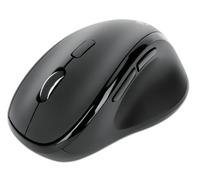 Manhattan Souris ergonomique sans fil (droitière), DPI réglable 800/1200/1600, 2,4 GHz (jusqu'à 10 m), 6 boutons avec molette, récepteur USB-A et USB-C combiné, noire, pile AA incluse, garantie 3 ans