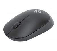 Manhattan Souris sans fil Performance III, noire, 1000 dpi, 2,4 GHz (jusqu'à 10 m), USB, optique, ambidextre, 3 boutons avec molette, nano récepteur USB, pile AA non incluse, garantie 3 ans