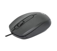 Manhattan Souris USB filaire Comfort II, 1000 dpi, optique, ambidextre, 3 boutons + molette, noire, garantie 3 ans