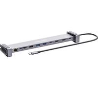 Manhattan Station d'accueil 190398 – Réplicateur de ports USB‑C 3.2 Gen 1 câblé Gris
