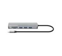 Manhattan Station d'accueil 190459 – USB-C 3.2 Gen 1 (3.1 Gen 1), HDMI, 1GbE – Gris