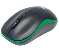Manhattan Success Wireless Mouse, Black/Green, 1000dpi, 2.4Ghz (up to 10m), USB,