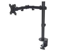 Manhattan Support de bureau pour TV/moniteurs (Bras articulé), écrans 13" à 27", fixation à l'arrière par pince, Compatibilité VESA : 75x75 et 100x100 mm (vérifiez les dimensions des quatre trous de f