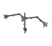 Manhattan 461658 27 Pince Noir support d'écran plat pour bureau (DESK MOUNT 3 SCREENS TO 27IN- - CLAMP 100X100MM 3 PIVOT BLACK) Noir G