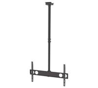 Manhattan Support plafond pour TV/moniteurs, pour écrans de 37" à 75", hauteur réglable 105-156 cm, Compatibilité VESA : de 200x200 à 800x400 mm (vérifiez les dimensions des quatre trous de fixation à