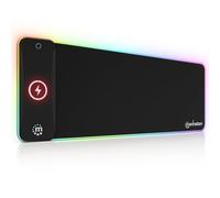 Manhattan Tapis de Souris de Gaming XXL à LED RVB avec Chargeur sans Fil 10 W