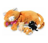 MANHATTAN TOY - 107790 - PELUCHE - ANIMAUX ET LEURS PETITS - NINA - CHAT G
