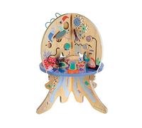 Manhattan Toy Deep Sea Adventure Centre d'activités en Bois pour Tout-Petits avec des palourdes claquantes, des Engrenages rotatifs, des Planeurs et des Pistes de Perles