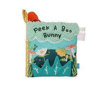 Manhattan Toy Fairytale Peek-a-Boo Soft Activity Crinkle Book for Baby & Toddler with Tethered Bunny Squeaker, Multicolore.