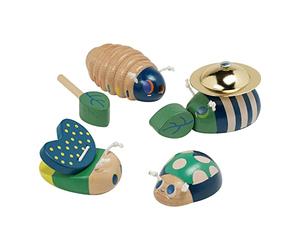 Manhattan Toy Folklore Bug Quartet Ensemble de 4 Jouets musicaux en Bois pour Les Tout-Petits