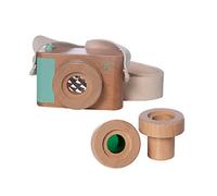 Manhattan Toy caméra jouet 9 cm bois clair 4 pièces Ivoire
