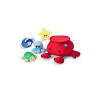 Manhattan Toy Néoprène Crabe 5 pièces Flottant Spill n Fill Jouet de Bain avec éponges à séchage Rapide et Jouet Squirt