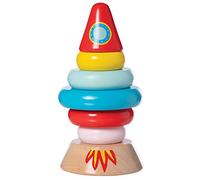 Manhattan Toy Stacker Rocket Baby and Toddler 7 Piece Magnetic Wooden Stacking Toy Set